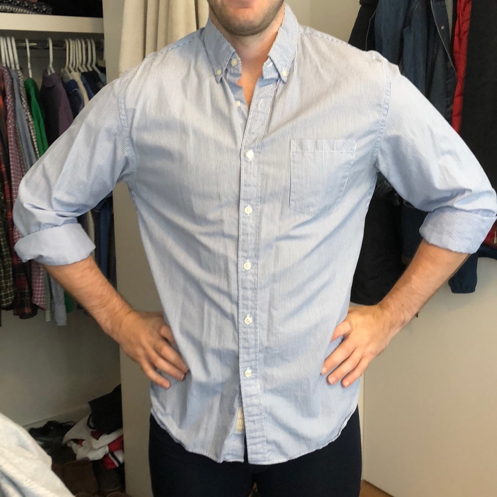 Striped jcrew button down